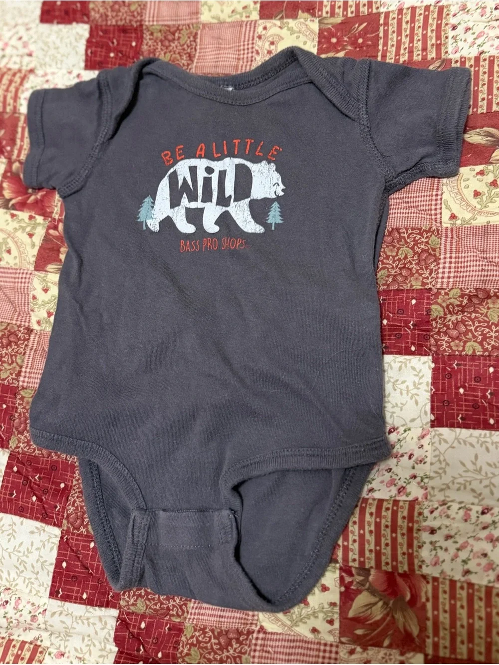 Bass Pro Shops Be A Little Wild Bear Onesie 12 Months